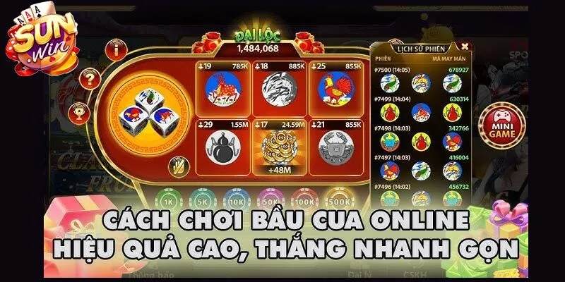 Hướng dẫn cách chơi bầu cua Sunwin chi tiết